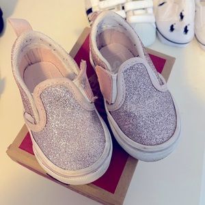 Pink glitter vans